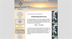 Desktop Screenshot of bestattungen-kraus.de